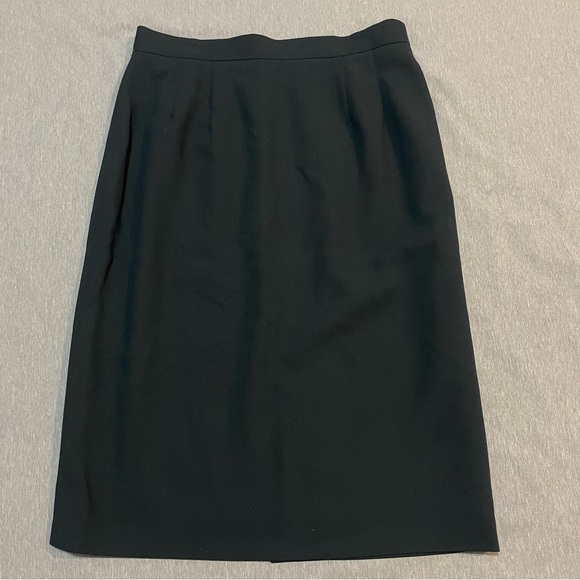 Bill Burns Dresses & Skirts - Vintage Bill Burns Nordstrom 100% Worsted Wool Pencil Skirt Black Size 8 Career